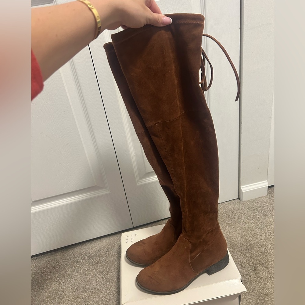 Brown Suede Boots